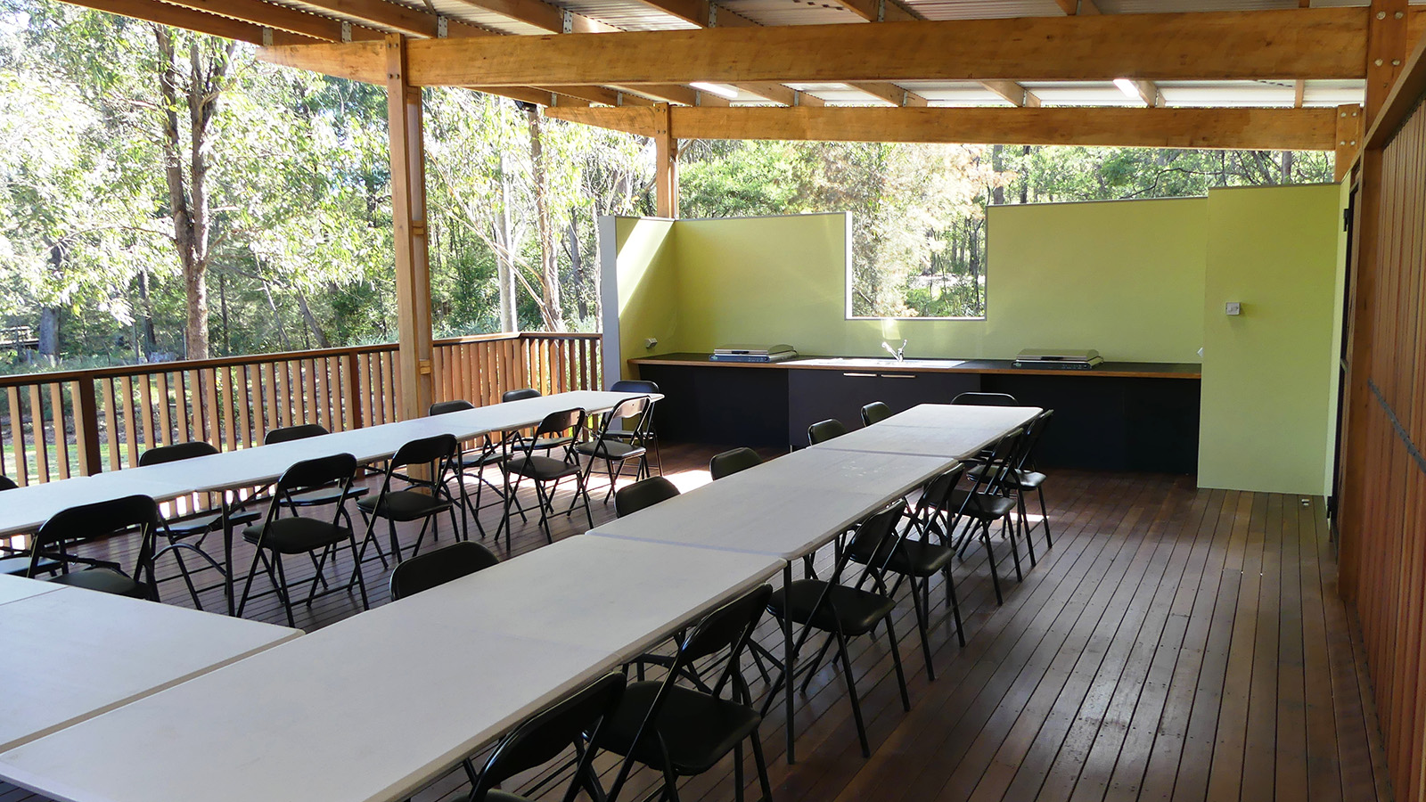 Image Inside the Spotted Gum Pavilion