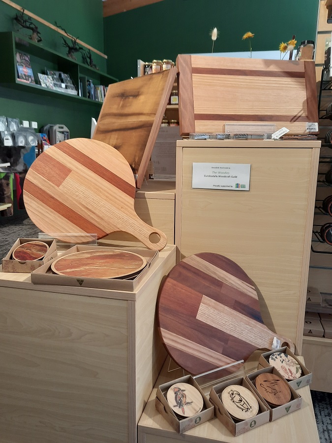 Wooden chopping boards, serving boards, and coasters