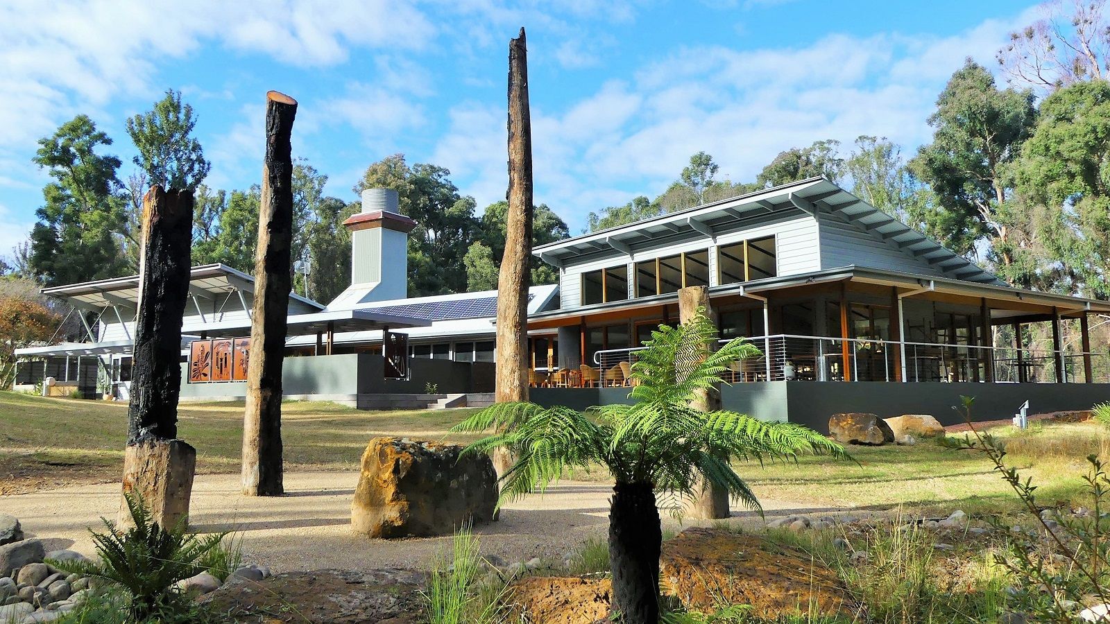 Exterior of the visitor centre at the Eurobodalla Regional Botanic Garden banner image